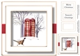 Festive Days No Flowers - Phone Box & Pheasant 8x8