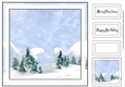 Simple Winter Landscape 7 (christmas or birthday)