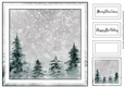 Simple Winter Landscape 8 (christmas or birthday)