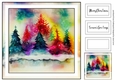 Simple Alcohol Ink Colourful Christmas 3