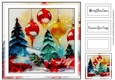 Simple Alcohol Ink Colourful Christmas 6
