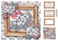 Christmas Bouquet With Wooden Frame 3 8x8