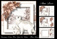 Christmas Calm Rose Gold & White - Polar Bears