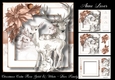 Christmas Calm Rose Gold & White - Deer Family