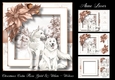 Christmas Calm Rose Gold & White - Wolves