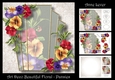 Art Deco Beautiful Floral - Pansies