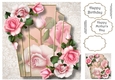 Art Deco Beautiful Floral - Blush Roses 8x8