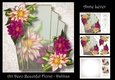 Art Deco Beautiful Floral - Dahlias