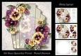 Art Deco Beautiful Floral - Muted Pansies