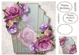 Art Deco Beautiful Floral - Belle Epoque Roses 8x8