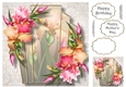 Art Deco Beautiful Floral - Blush Iris 8x8