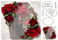 Art Deco Beautiful Floral - Drama Roses 8x8