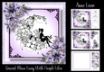 Crescent Moon Fairy With Purple Lilies