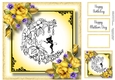 Crescent Moon Fairy With Yellow Roses 8x8