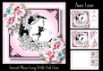 Crescent moon Fairy With Pink Roses