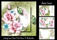 Lovely Lace Back Pink Roses & Butterflies