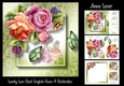 Lovely Lace Back English Roses & Butterflies