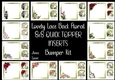 Lovely Lace Back Floral QUICK TOPPER INSERTS Bumper Kit