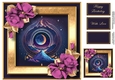 The Celestial Moon & Mauve Roses 8x8