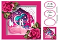 Gorgeous Valentines Couple Faux papercut 3 8x8