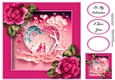 Gorgeous Valentines Couple Faux papercut 2 8x8