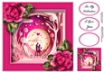 Gorgeous Valentines Couple Faux papercut 1 8x8
