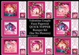 Valentines Couple Faux Papercut QUICK TOPPER Bumper Kit (Inc No Flowers)