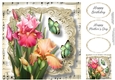 Fabulous Floral With Sheet Music - Blush Iris 8x8