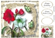 Fabulous Floral With Sheet Music - Amaryllis 8x8