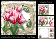 Fabulous Floral With Sheet Music - Pink Tulips