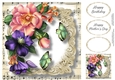 Fabulous Floral With Sheet Music - Summer Blooms 8x8