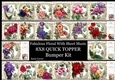 Fabulous Floral With Sheet Music QUICK TOPPER Bumper Kit