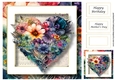 Gorgeous Floral Heart 1 8x8