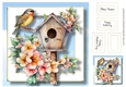 Beautiful Bird House 3 - New Home, Birthday, Mum 8x8