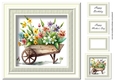 Simple Floral Watercolour Wheelbarrow 1