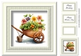Simple Floral Watercolour Wheelbarrow 3