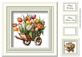 Simple Floral Watercolour Wheelbarrow 5