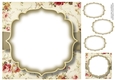 Blank Shabby Chic 8x8 Card Topper & Matching Tags 10