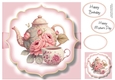 Simple Watercolour Floral Teapot 4