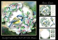Beautiful Watercolour Bird With White Blossom