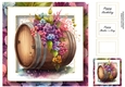 Beautiful Barrel Of Flowers 3 8x8