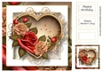 Gorgeous Vintage Heart 6 8x8