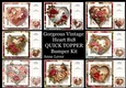 Gorgeous Vintage Heart QUICK TOPPER Bumper Kit