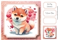 Cute Baby Animal Valentine - Shiba Inu