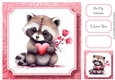 Cute Baby Animal Valentine - Raccoon