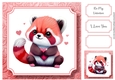 Cute Baby Animal Valentine - Red Panda