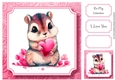 Cute Baby Animal Valentine - Chipmunk