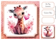 Cute Baby Animal Valentine - Giraffe