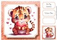 Cute Baby Animal Valentine - Tiger