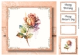 The Watercoloured Rose - Orange 8x8